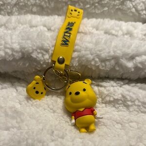 Yellow Winnie the Pooh Keychain